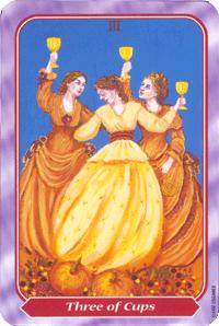  - Spiral Tarot - ʥ - Three Of Cups