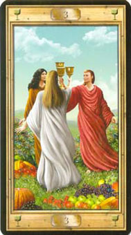 ͼԿΰ - Pictorial Key Tarot - ʥ - Three Of Cups