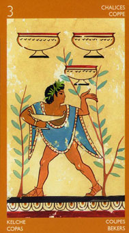 ³ - Etruscan Tarot - ʥ - Three Of Cups