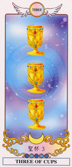 ϣ - Grecian Eudaemon Tarot - ʥ - Three Of Cups