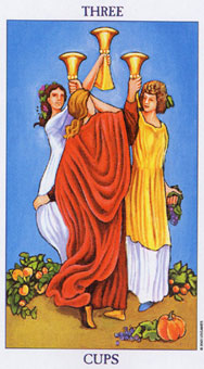 ΰ - Radiant Rider-Waite Tarot - ʥ - Three Of Cups