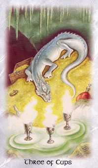  - The Celtic Dragon Tarot - ʥ - Three Of Cups