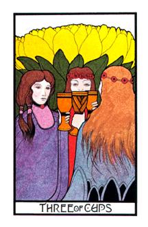 ̫ʱ - Aquarian Tarot - ʥ - Three Of Cups