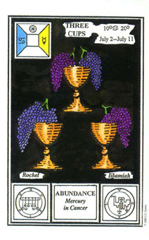 ħʽ - Tarot Of Ceremonial Magic - ʥ - Three Of Cups