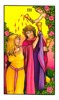 ŵ - Connolly Tarot - ʥ - Three Of Cups