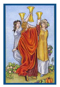 ³ - Epicurean Tarot - ʥ - Three Of Cups