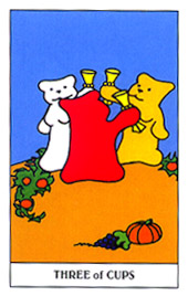 С - Gummy Bear Tarot - ʥ - Three Of Cups