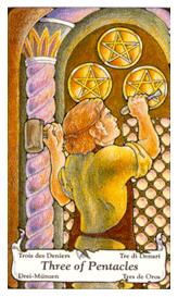 ɭ޲ - Hanson Roberts Tarot - Ǯ - Three Of Pentacles