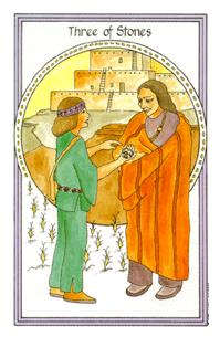 Ůҽ - Medicine Woman Tarot - Ǯ - Three Of Pentacles