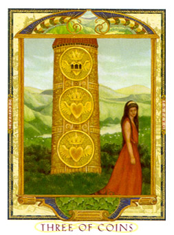  - Lovers Path Tarot - Ǯ - Three Of Pentacles