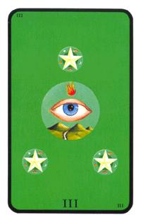 Ů - Tarot of the Witches - Ǯ - Three Of Pentacles