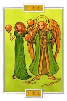  - Winged Spirit Tarot - Ǯ - Three Of Pentacles