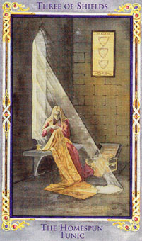 ɪ - Legend Arthurian Tarot - Ǯ - Three Of Pentacles