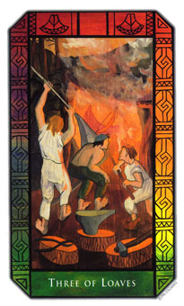 ʷʫ - Kalevala Tarot - Ǯ - Three Of Pentacles