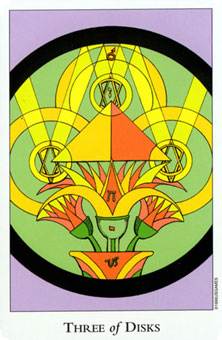  - Tarot Of The Sephiroth - Ǯ - Three Of Pentacles