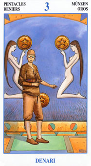 ش˵ - The Secret Tarots - Ǯ - Three Of Pentacles