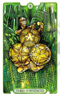 ʾ¼ - Revelations (Adflatus) Tarot - Ǯ - Three Of Pentacles