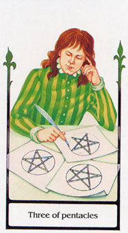 ž - Tarot Of The Old Path - Ǯ - Three Of Pentacles