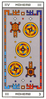 ϲ - Rocambole Tarot - Ǯ - Three Of Pentacles