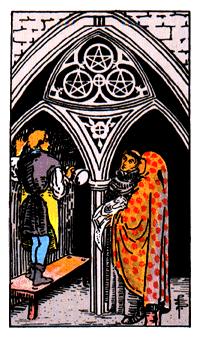 ¡ΰ - Rider Waite Tarot - Ǯ - Three Of Pentacles