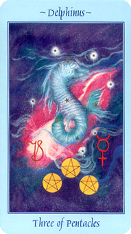  - Celestial Tarot - Ǯ - Three Of Pentacles