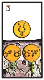  - Esoterico Tarot - Ǯ - Three Of Pentacles