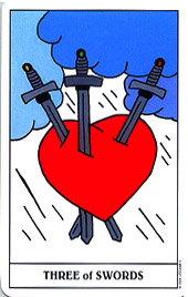 С - Gummy Bear Tarot -  - Three Of Swords