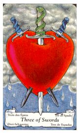 ɭ޲ - Hanson Roberts Tarot -  - Three Of Swords