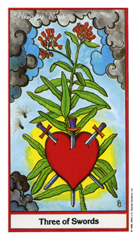 ҩ - Herbal Tarot -  - Three Of Swords