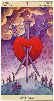 ӽΰ - Tarot of the New Vision -  - Three Of Swords