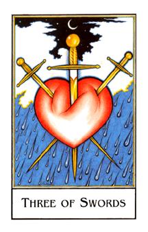  - Palladini Tarot -  - Three Of Swords