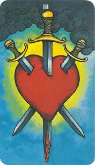 Ħ - Morgan-Greer Tarot -  - Three Of Swords