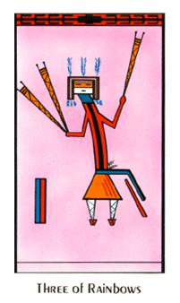 ʥ - Santa Fe Tarot -  - Three Of Swords