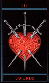  - The Gothic Tarot -  - Three Of Swords