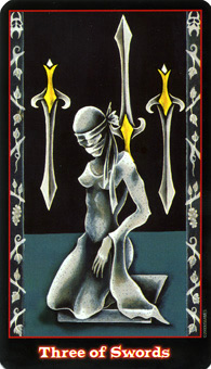 Ѫ - Vampire Tarot -  - Three Of Swords