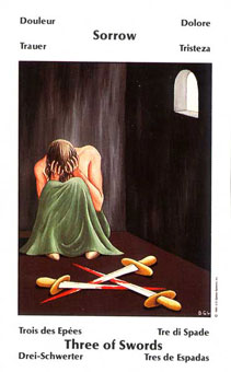 Űֿ - Barbara Walker Tarot -  - Three Of Swords