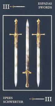 ɫ - Black Tarot -  - Three Of Swords