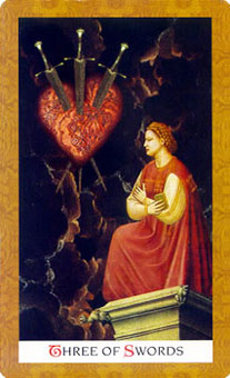 ƽʱ - Golden Tarot -  - Three Of Swords