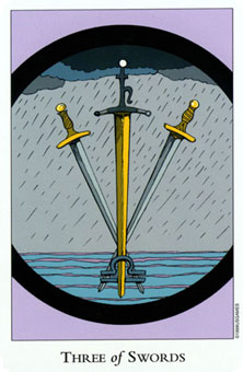  - Tarot Of The Sephiroth -  - Three Of Swords