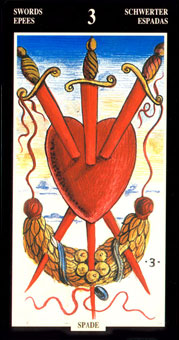  - Illuminate Ancient Tarots -  - Three Of Swords