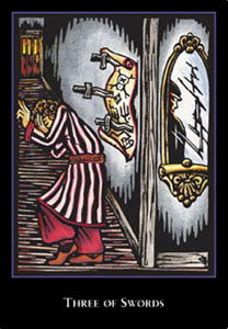 羫 - The World Spirit Tarot -  - Three Of Swords