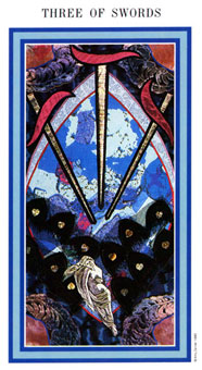 Ȼ - The Enchanted Tarot -  - Three Of Swords