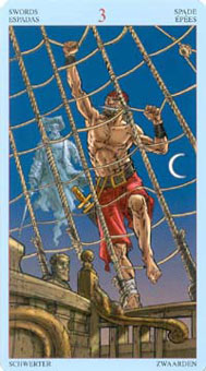  - Sea Rover Tarot -  - Three Of Swords