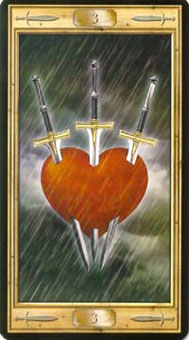 ͼԿΰ - Pictorial Key Tarot -  - Three Of Swords