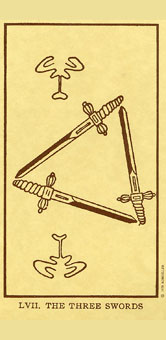 ˣUSG - Egyptian Tarot -  - Three Of Swords