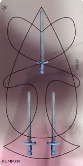 ǵﰲ - Adrian Tarot -  - Three Of Swords