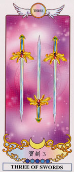 ϣ - Grecian Eudaemon Tarot -  - Three Of Swords