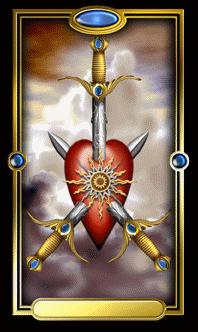 Ѥ - Gilded Tarot -  - Three Of Swords