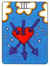  - African Tarot -  - Three Of Swords