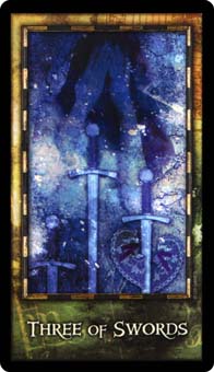 Ϲ - Archeon Tarot -  - Three Of Swords